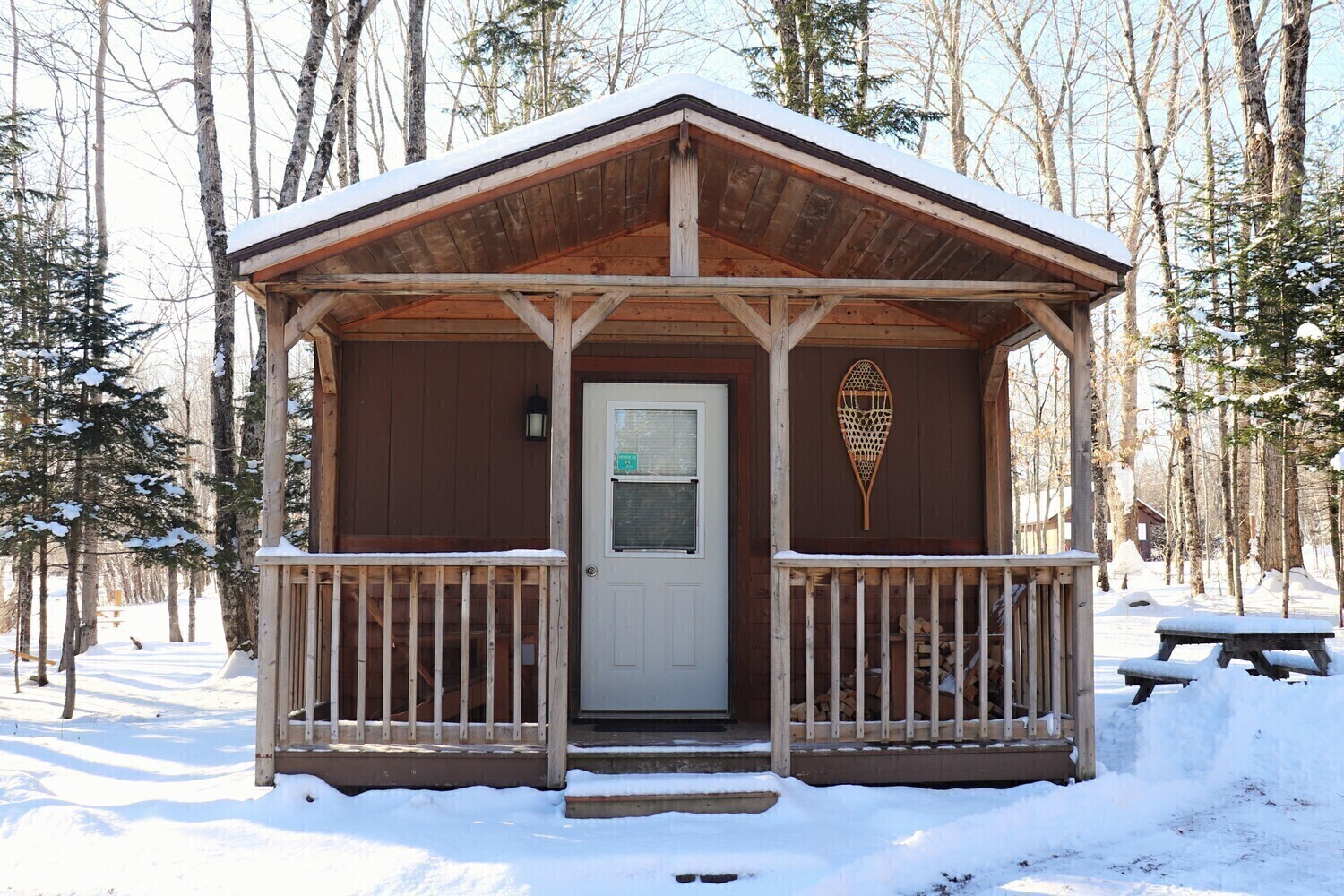 Winter camping in Mactaquac Provincial Park Campground Large 80237151e8